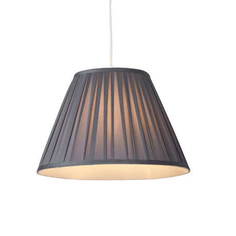 Raye Taper Pleatsilk Shade 40Cm Charcoal