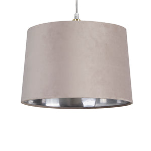 Searchlight Electric Velvet Drum Shade 30Cm Mink SO701941