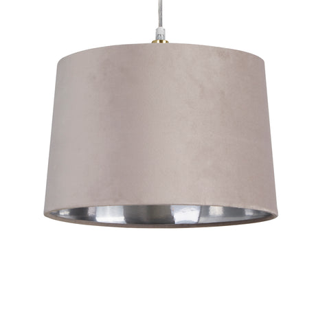 Searchlight Electric Velvet Drum Shade 30Cm Mink SO701941