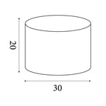 Searchlight Electric Velvet Drum Shade 30Cm Mink SO701941