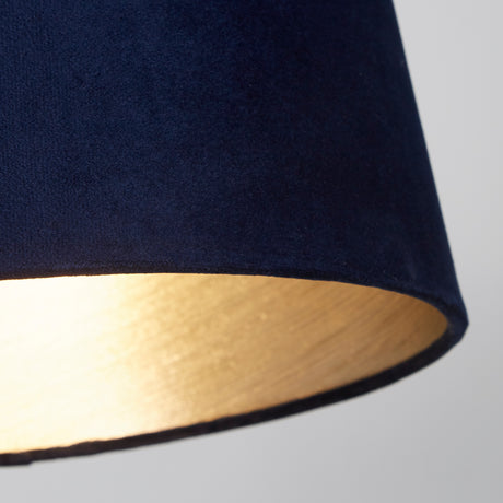 Searchlight Electric Velvet Drum Shade 30Cm Navy SO701942