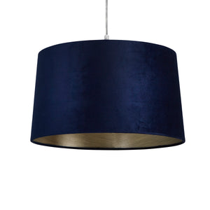 Searchlight Electric VELVET DRUM SHADE 40CM NAVY SO701947