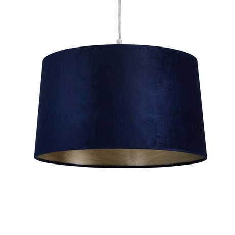 Searchlight Electric VELVET DRUM SHADE 40CM NAVY SO701947