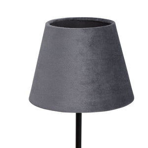 Searchlight Electric Velvet Drum Shade 20Cm Charcoal SO701949