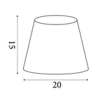 Searchlight Electric Velvet Drum Shade 20Cm Charcoal SO701949