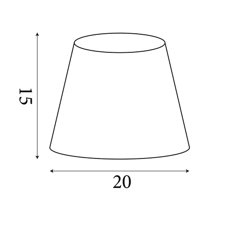 Searchlight Electric Velvet Drum Shade 20Cm Charcoal SO701949
