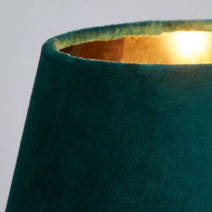 Searchlight Electric Velvet Drum Shade 20Cm Emerald SO701950