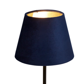 Velvet Drum Shade 20Cm Navy