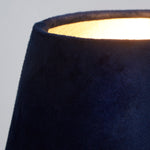 Searchlight Electric Velvet Drum Shade 20Cm Navy SO701952