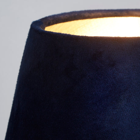 Searchlight Electric Velvet Drum Shade 20Cm Navy SO701952