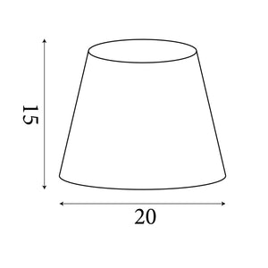 Searchlight Electric Velvet Drum Shade 20Cm Navy SO701952