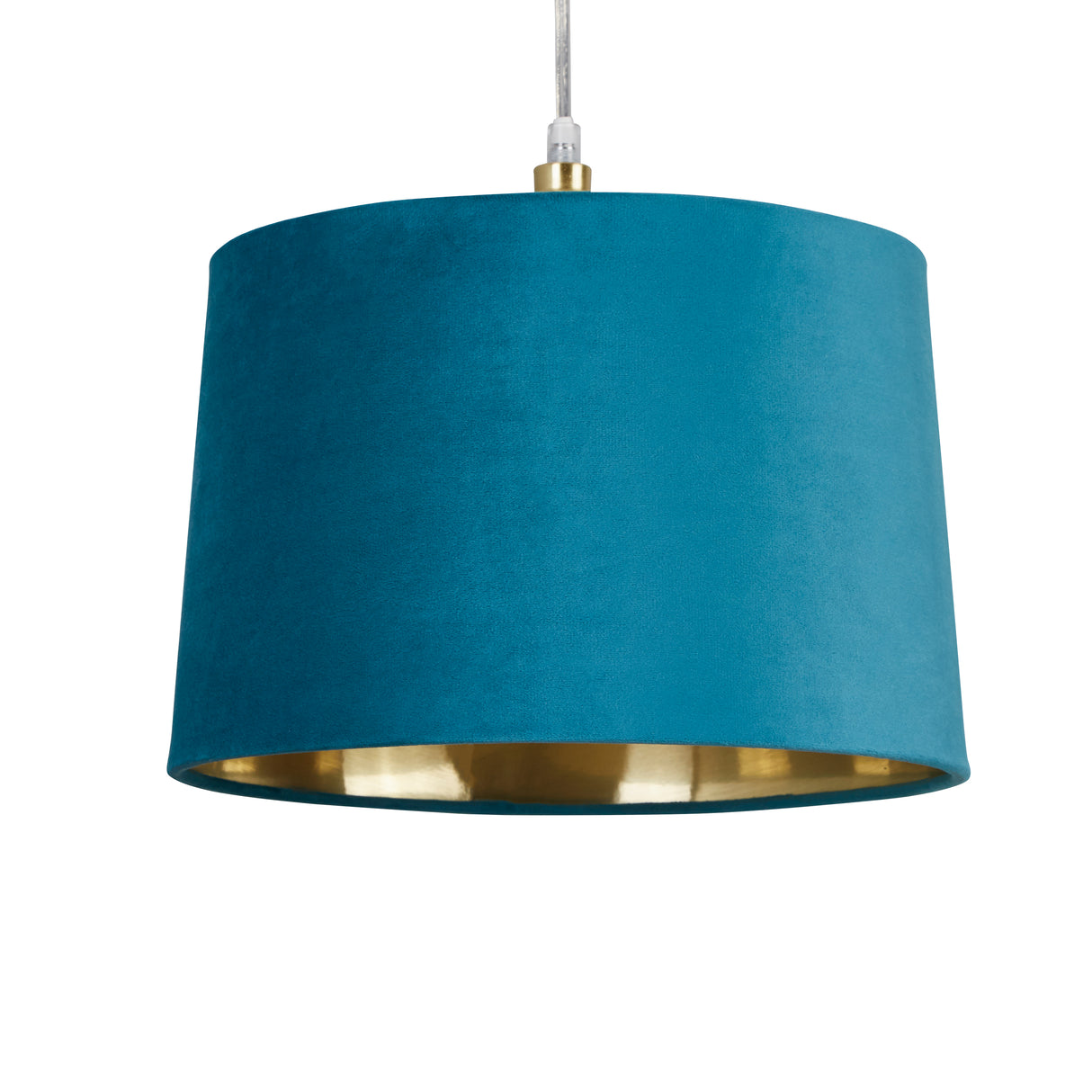 Searchlight Electric Velvet Drum Shade 30Cm Teal SO701953