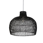 Searchlight Electric Large Bell Shade - Black Rattan 50Cm SO701958