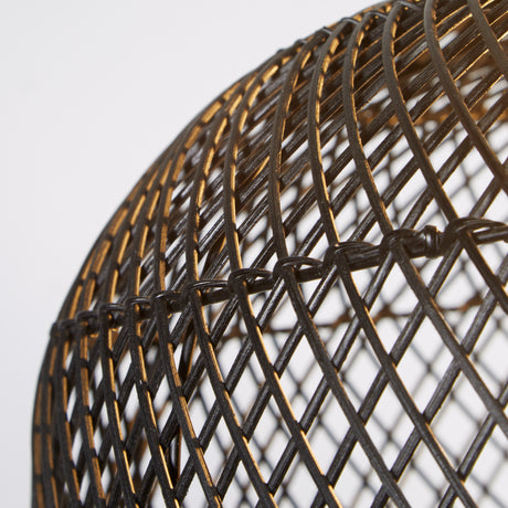Searchlight Electric Large Bell Shade - Black Rattan 50Cm SO701958