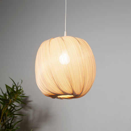 Searchlight Electric Shade - Natrual Round Bamboo 30cm SO701959