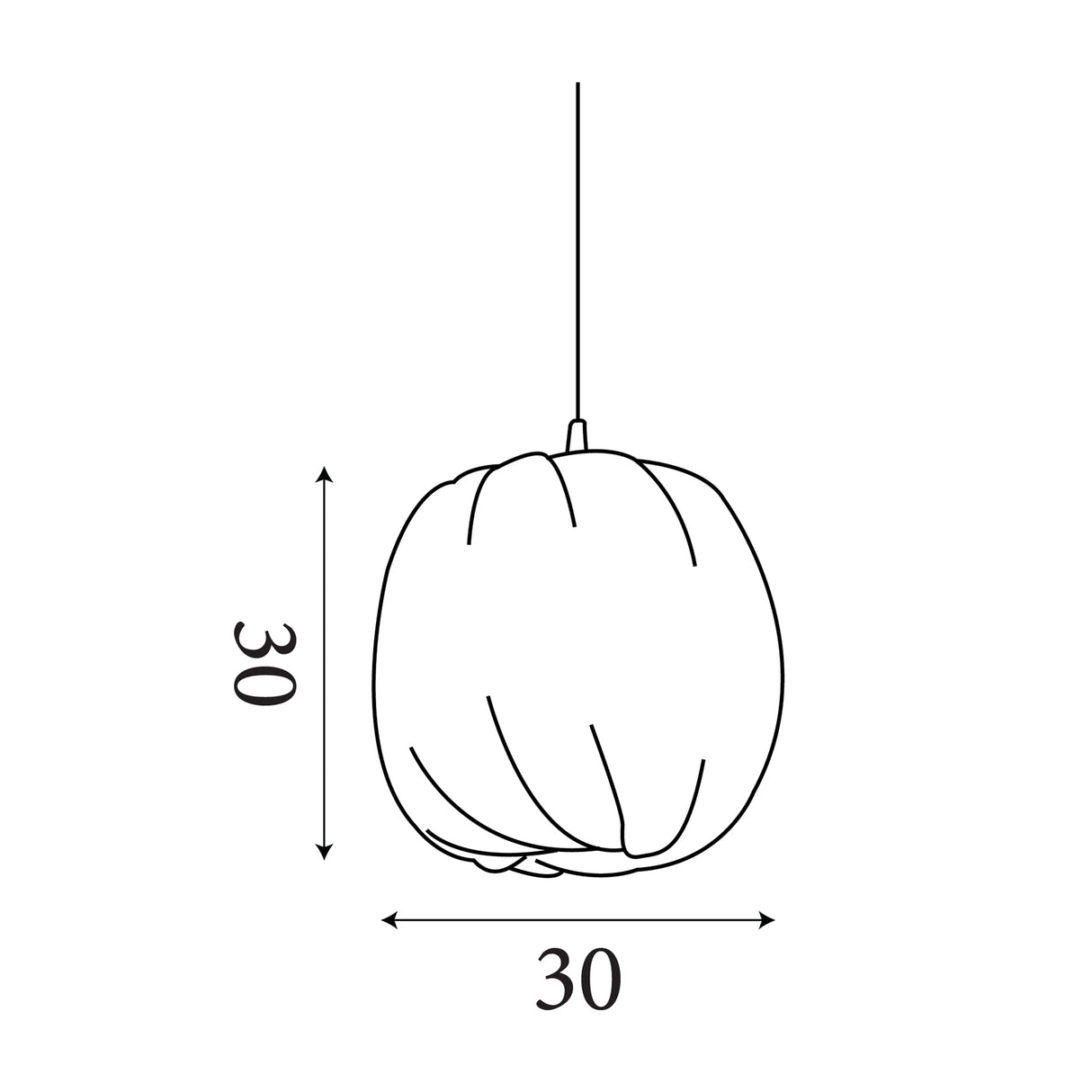 Searchlight Electric Shade - Natrual Round Bamboo 30cm SO701959