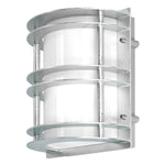 Norlys Stockholm 1 Light Flush Light - Galvanised With Opal Glass ST-FLU-E27-GAL-O