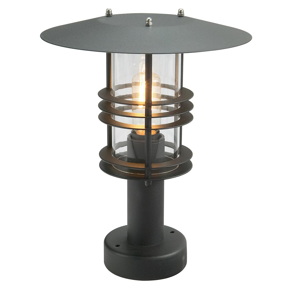 Norlys Stockholm 1 Light Pedestal - Black ST3-BLACK