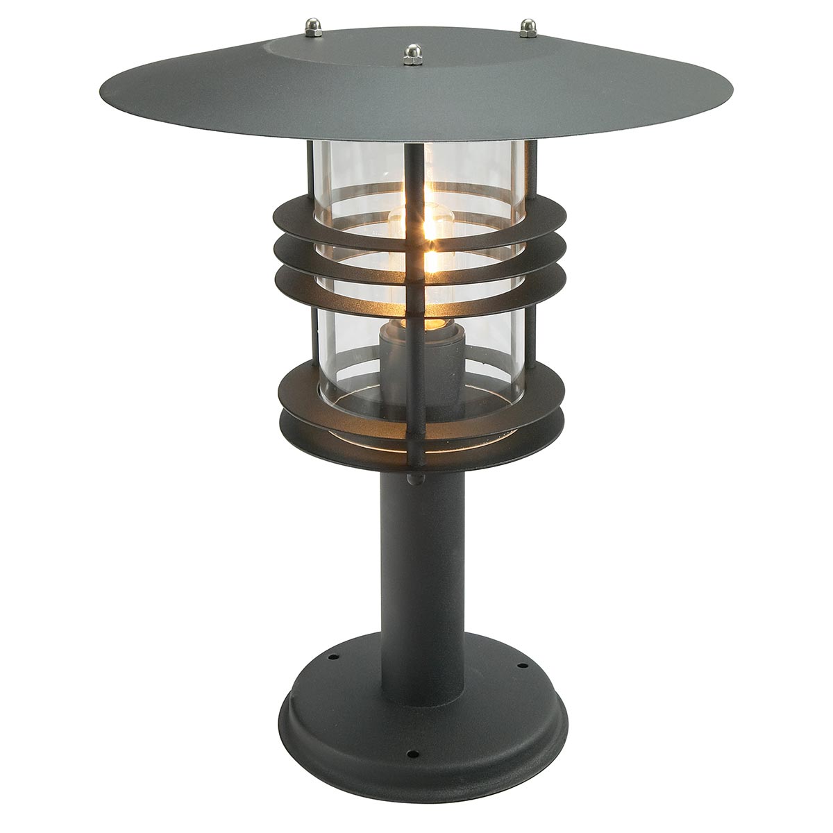 Norlys Stockholm 1 Light Grande Pedestal - Black ST3-G-BLACK