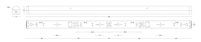 JCC Lighting JC100128 Skypack™ Pro 5ft Single 34W IP20 4000K DALI WOP
