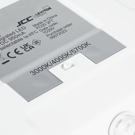JCC Lighting JC080222 Skytile Base 600x600mm 38W IP40 CCT 3000/4000/5700K TP(a) DALI/1-10V/Sw Dim