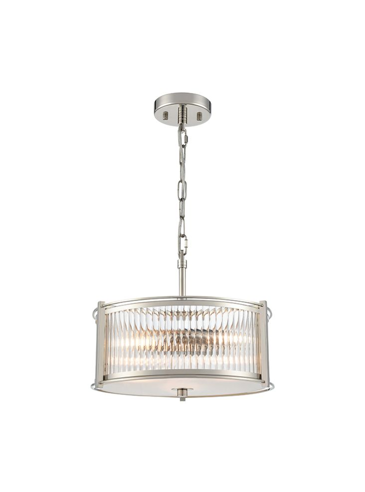 Franklite Sloane 3lt Pendant in Polished Nickel Sloane part no - FL2505-3