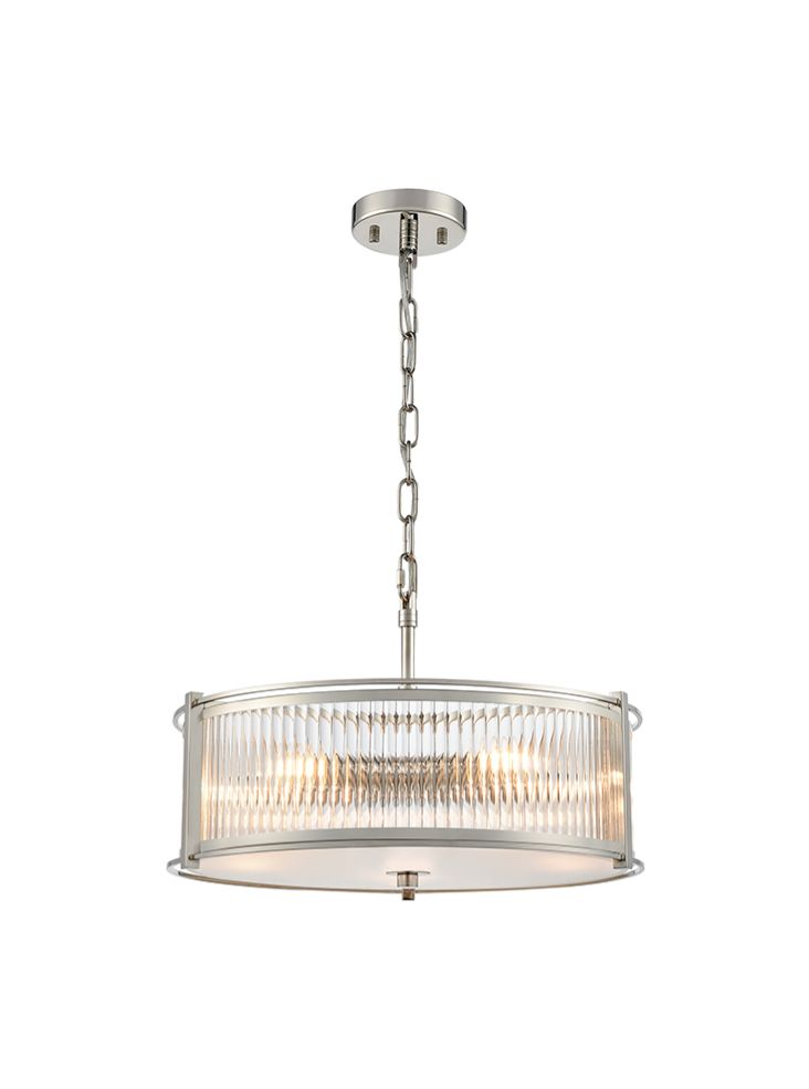Franklite Sloane 5lt Pendant in Polished Nickel Sloane part no - FL2505-5