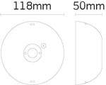 JCC Lighting JC50307 3W Surface Mount LED Downlight 103lm NM IP20 White