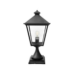 Norlys Turin Grande 1 Light Pedestal - Black TG3-BLACK