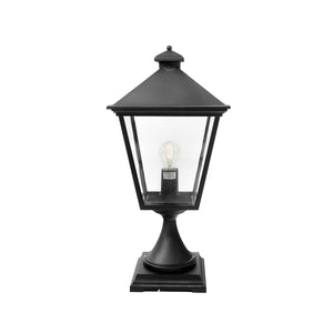 Norlys Turin Grande 1 Light Pedestal - Black TG3-BLACK