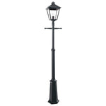 Norlys Turin Grande 1 Light Single Post - Black TG5-BLACK