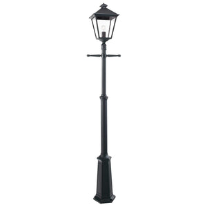 Norlys Turin Grande 1 Light Single Post - Black TG5-BLACK