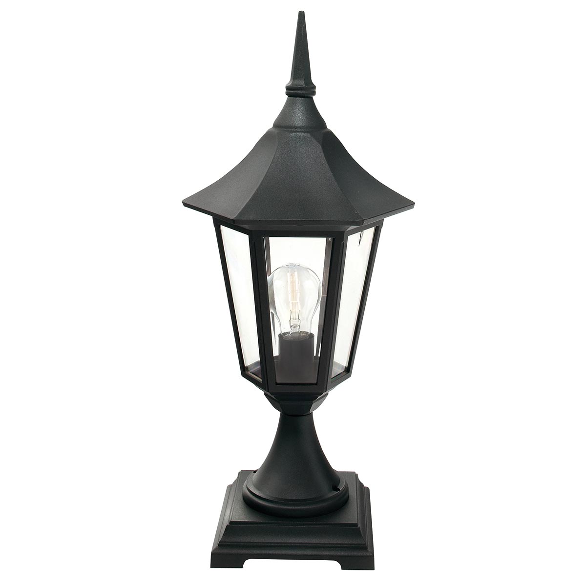 Norlys Valencia 1 Light Pedestal V3-BLACK