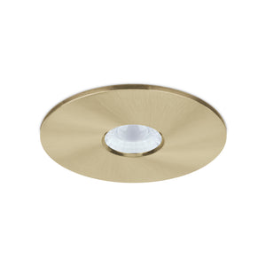 JCC JC1015/BR V50™ Pro 135mm Fire-rated LED Downlight 6W 3000/4000K IP65 Brushed Brass