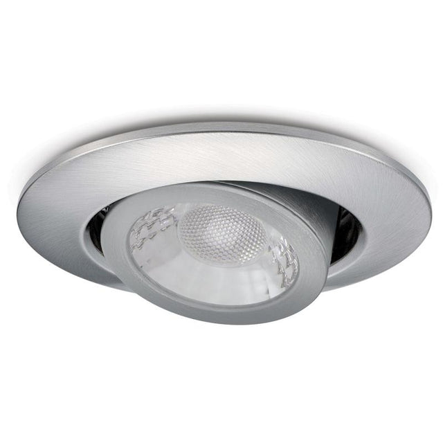 JCC Lighting JC1026/BN V50™ Pro Tilt Fire-rated LED Downlight 6W IP65 3000/4000K Brushed Nickel