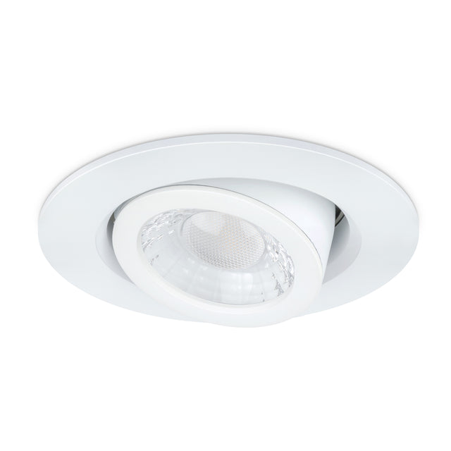 JCC Lighting JC1026/WH V50™ Pro Tilt Fire-rated LED Downlight 6W IP65 3000/4000K White