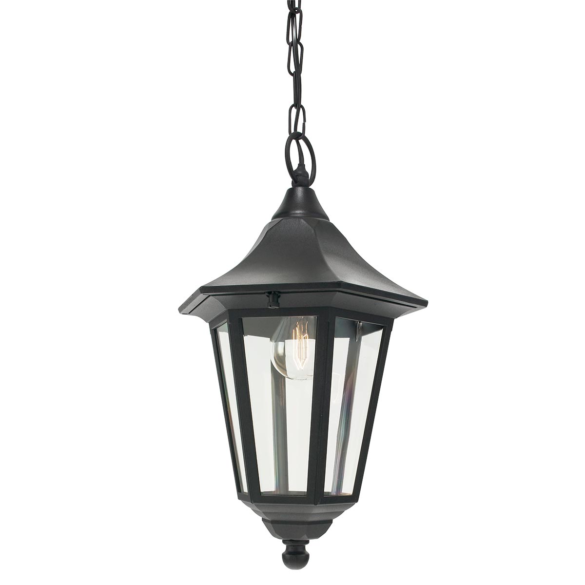 Norlys Valencia 1 Light Chain Lantern V8-BLACK