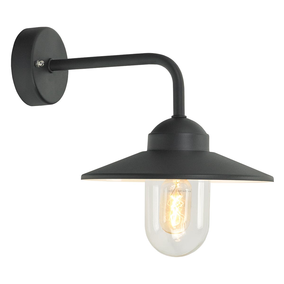 Norlys Vansbro 1 Light Wall Lantern Black VANSBRO-BLK