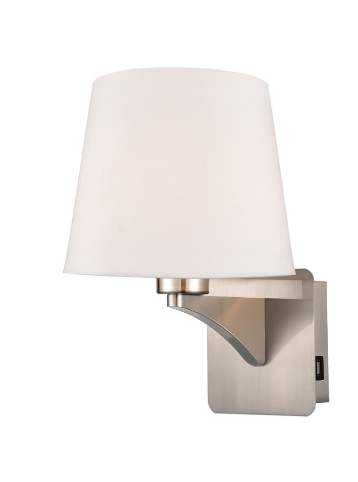 Franklite Orwell wall light with USB Orwell part no - WB124-1174