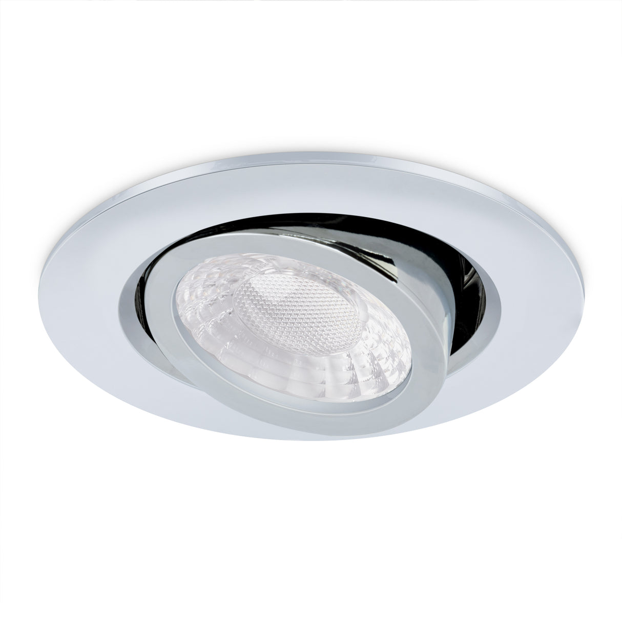JCC Lighting JC1102/CH X50 Fire rated Tilt downlight 3W/5W IP65 3000/4000/5700K 400/650 lms Chrome
