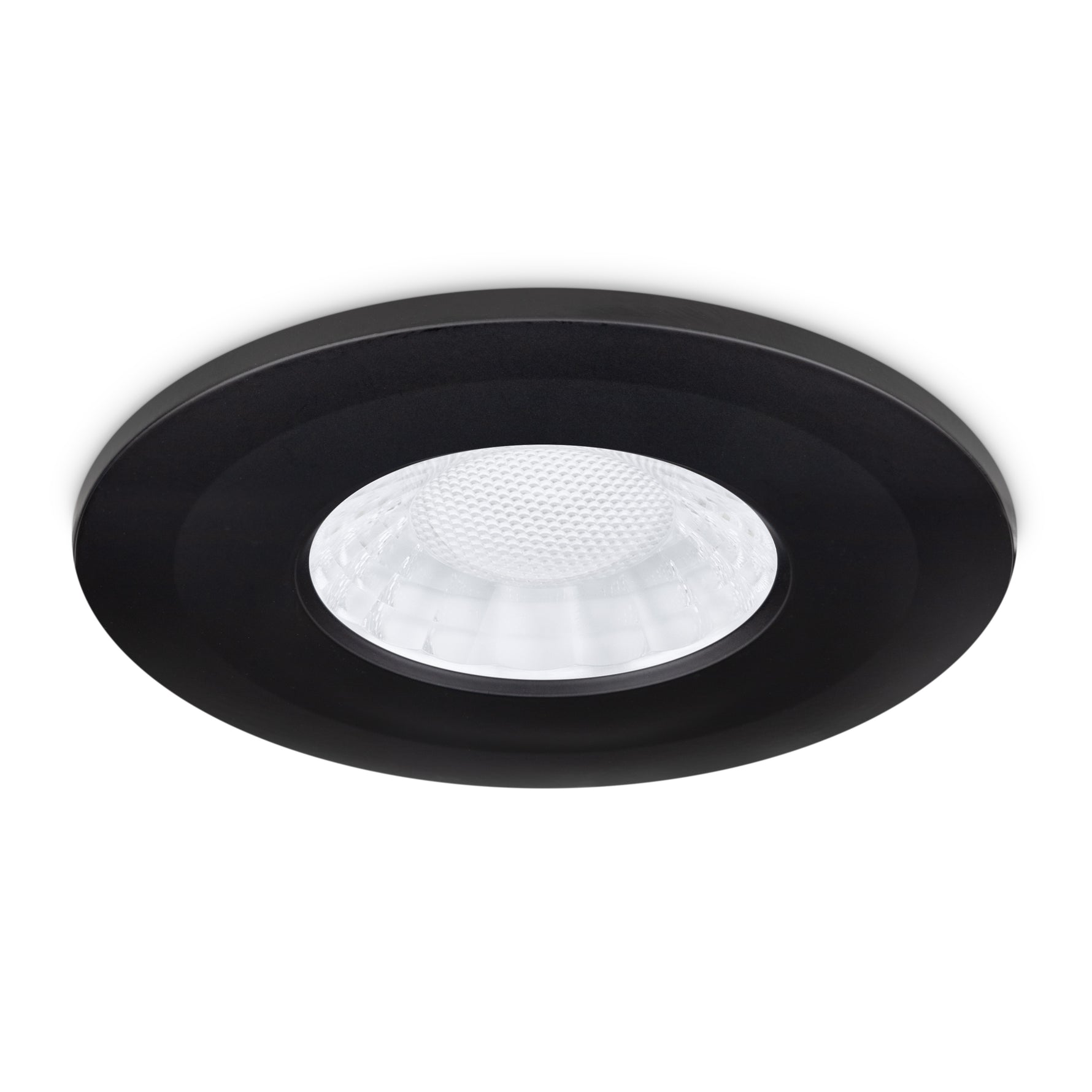 JCC Lighting JC1107/BLK X50 Fire rated downlight Bezel Aluminium Black