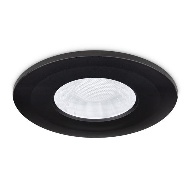 JCC Lighting JC1107/BLK X50 Fire rated downlight Bezel Aluminium Black