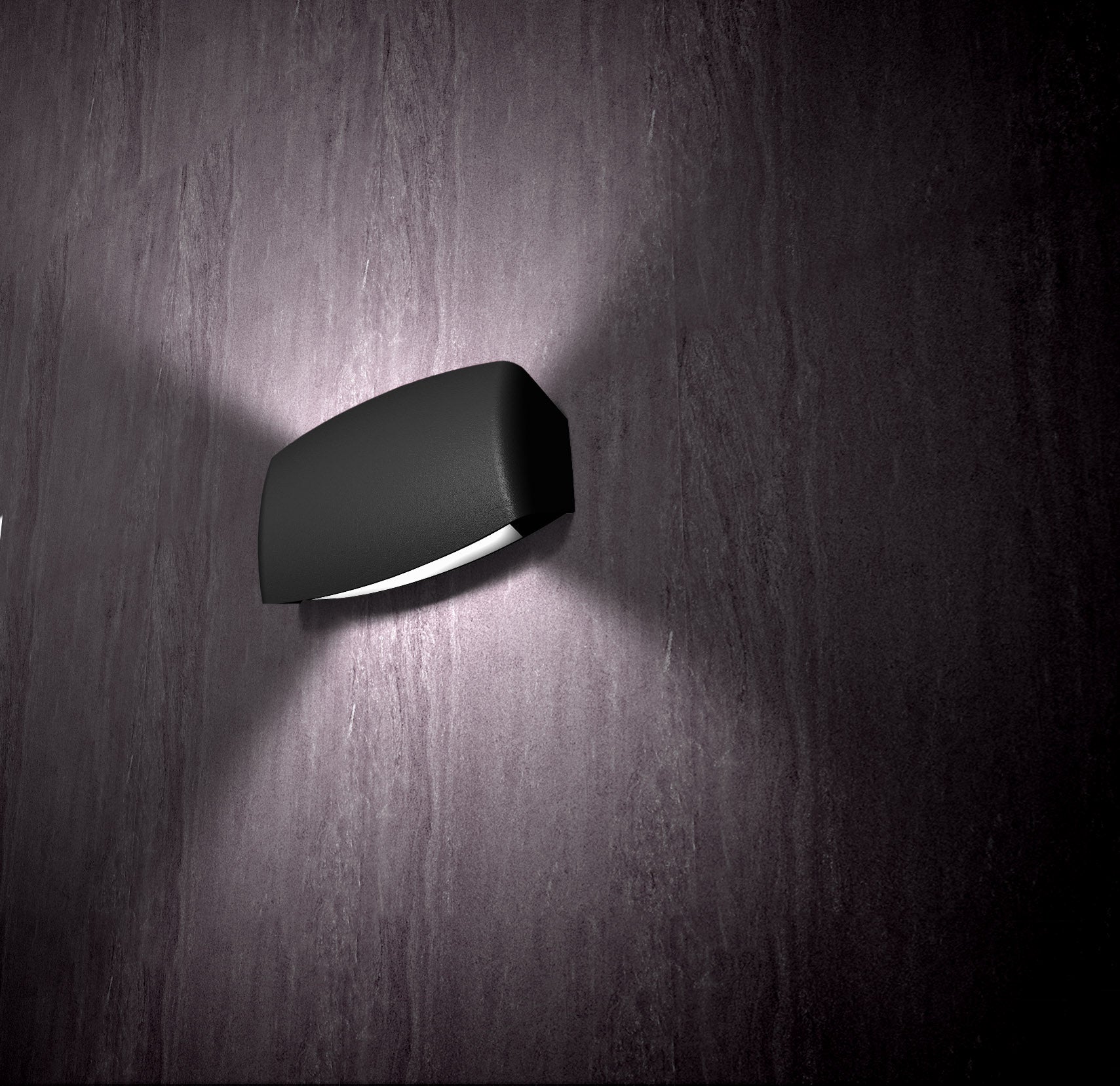 Magnalux Abram 190mm Black Clear Up/Down LED R7S 7.5W CCT Part Number - ABRAM190BL