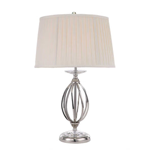 Elstead Lighting Table Lamp from the Aegean range. Aegean 1 Light Table Lamp Product Code = AG-TL-POL-NICKEL