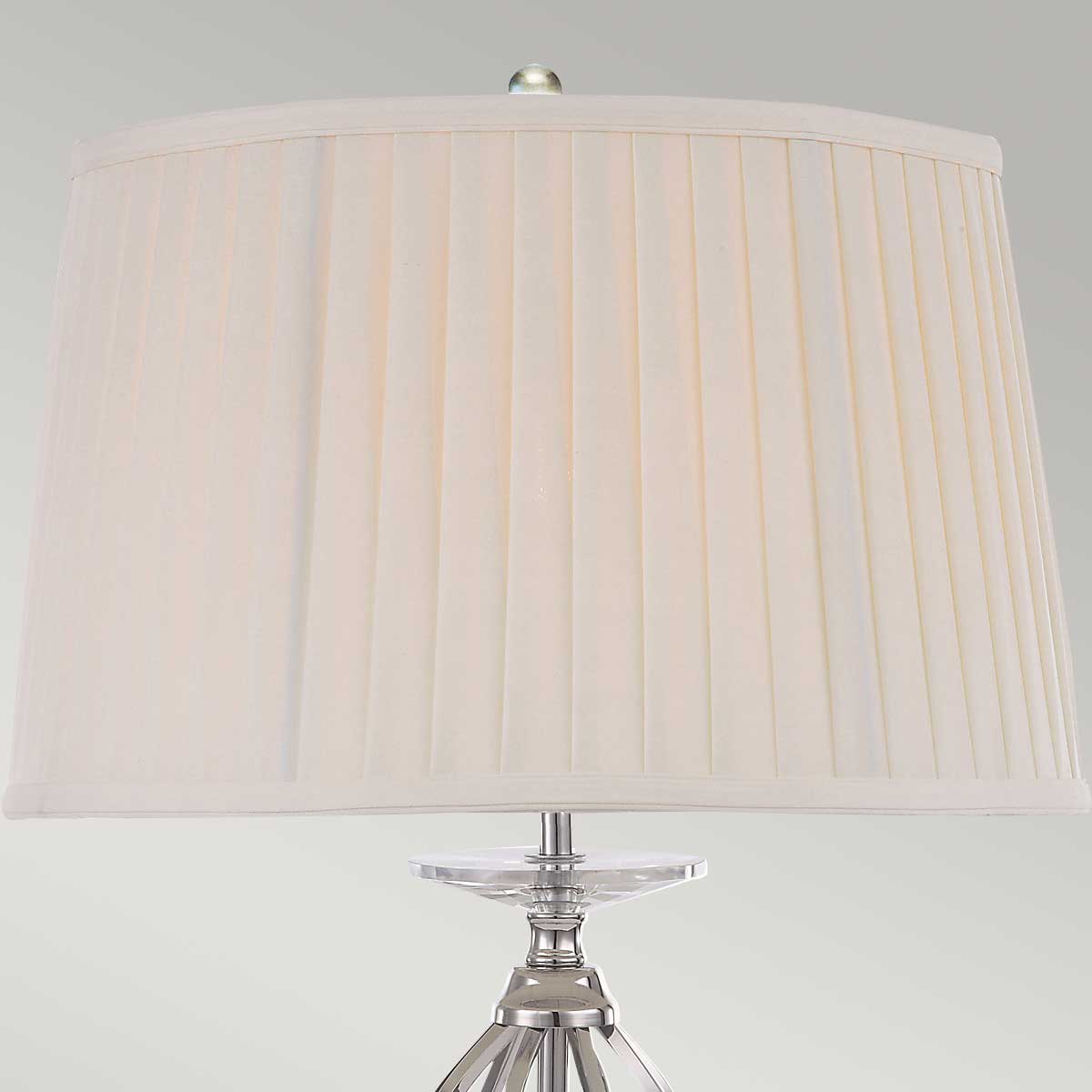 Elstead Lighting Table Lamp from the Aegean range. Aegean 1 Light Table Lamp Product Code = AG-TL-POL-NICKEL