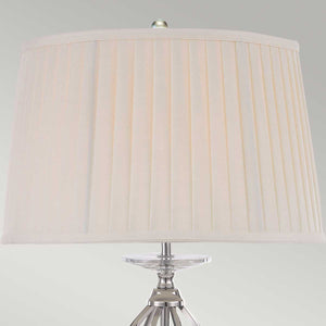 Elstead Lighting Table Lamp from the Aegean range. Aegean 1 Light Table Lamp Product Code = AG-TL-POL-NICKEL