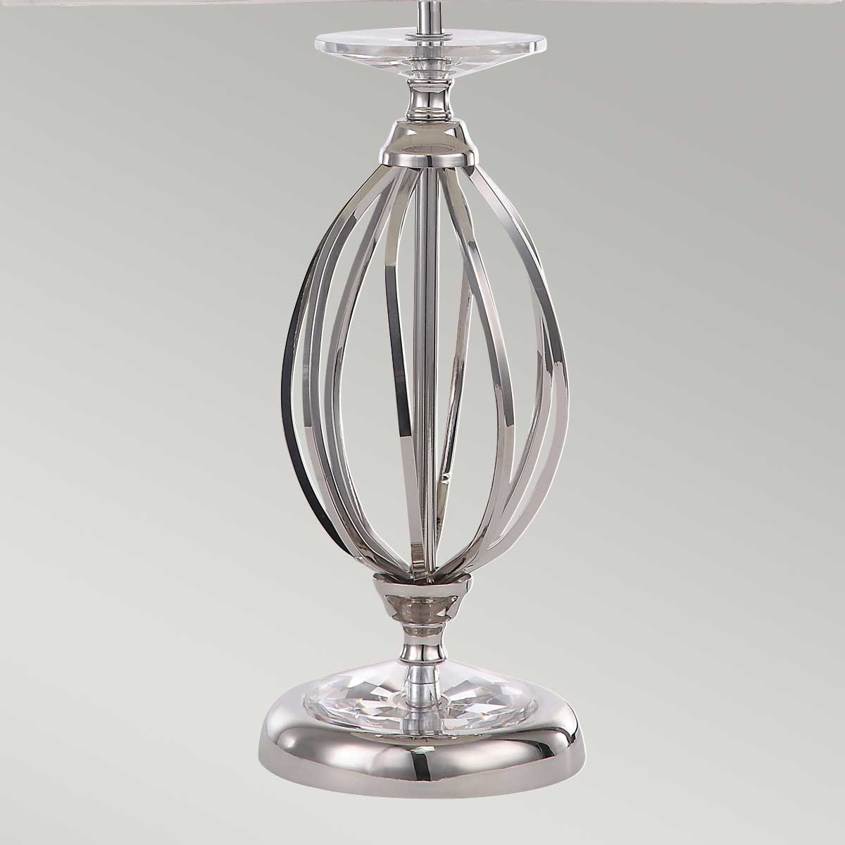 Elstead Lighting Table Lamp from the Aegean range. Aegean 1 Light Table Lamp Product Code = AG-TL-POL-NICKEL