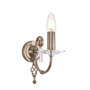 Elstead Lighting  Wall Light from the Aegean range. Aegean 1 Light Wall Light Product Code = AG1-AGED-BRASS