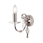 Elstead Lighting Wall Light from the Aegean range. Aegean 1 Light Wall Light Product Code = AG1-POL-NICKEL