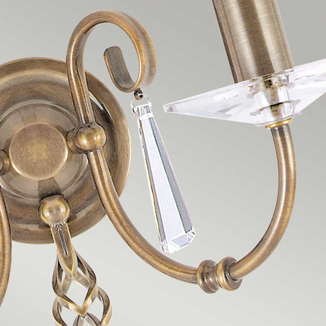 Elstead Lighting Wall Light from the Aegean range. Aegean 2 Light Wall Light Product Code = AG2-AGED-BRASS